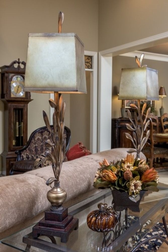 white horse living room remodel