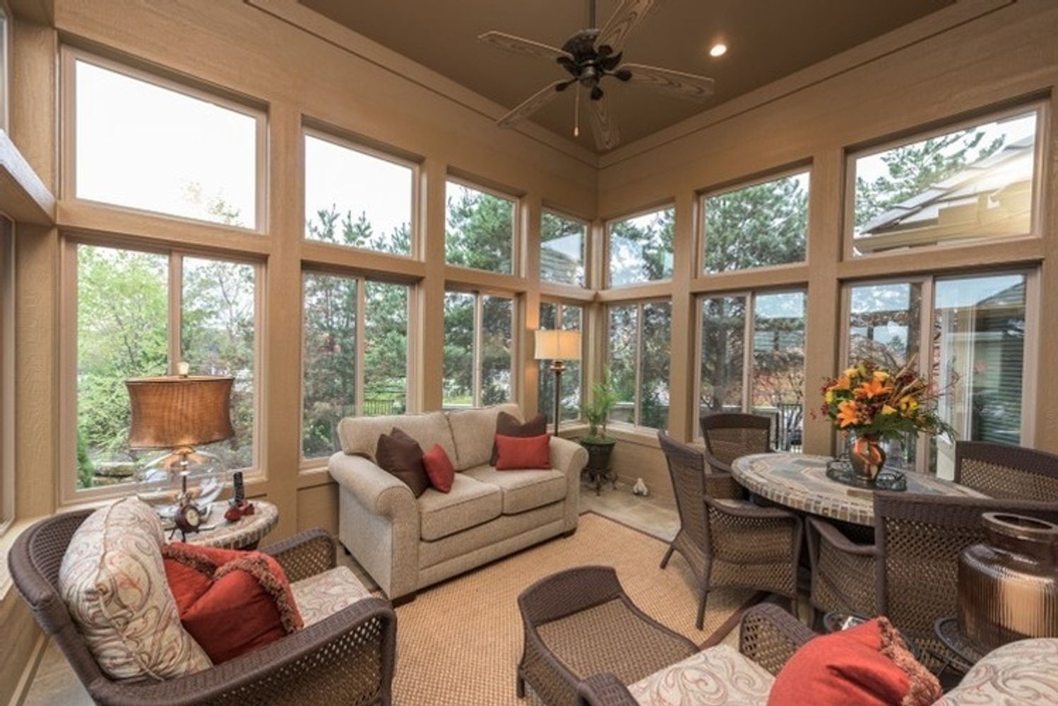 white horse living room remodel