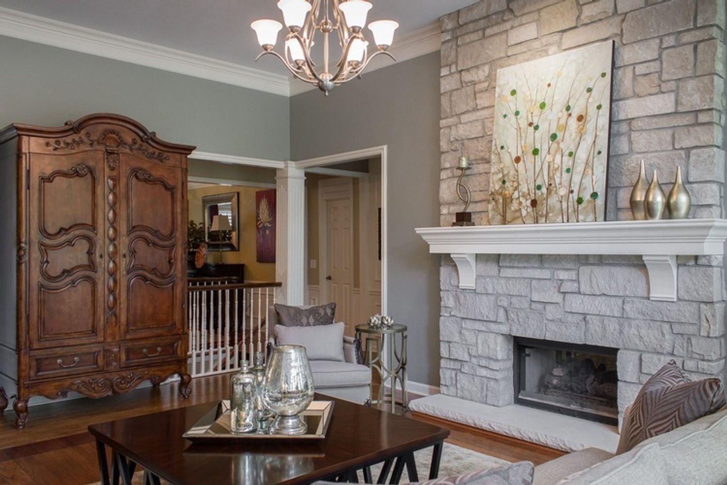 hallbrook living room remodel